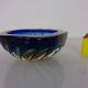 Blue Brown Sommerso Murano Glass Bowl or Ashtray by Flavio Poli, Italy, 1960s