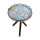 Selette / vintage plant holders tripod floral pattern