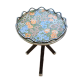 Selette / vintage plant holders tripod floral pattern