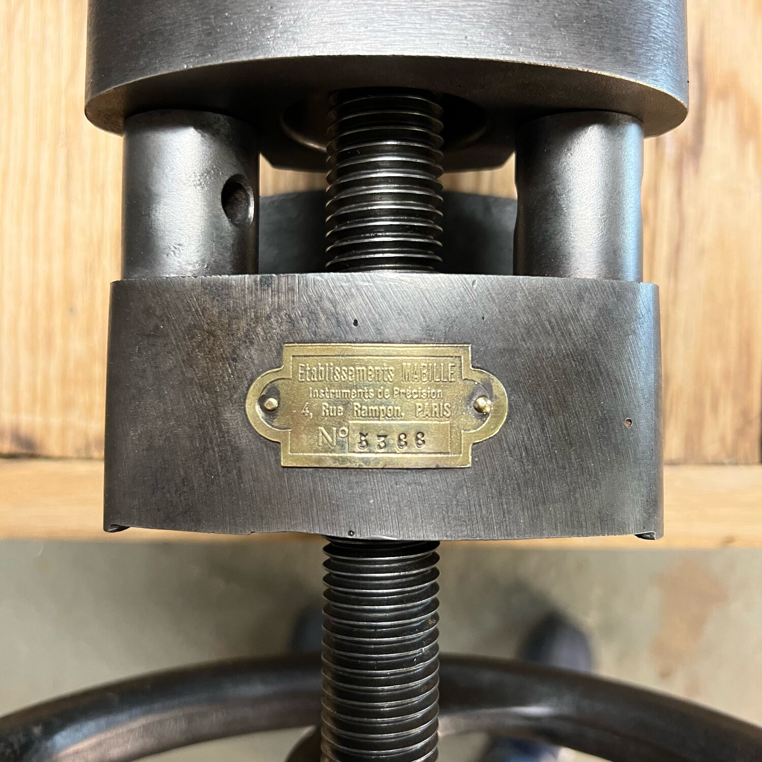 Old Establishment with cast iron stand