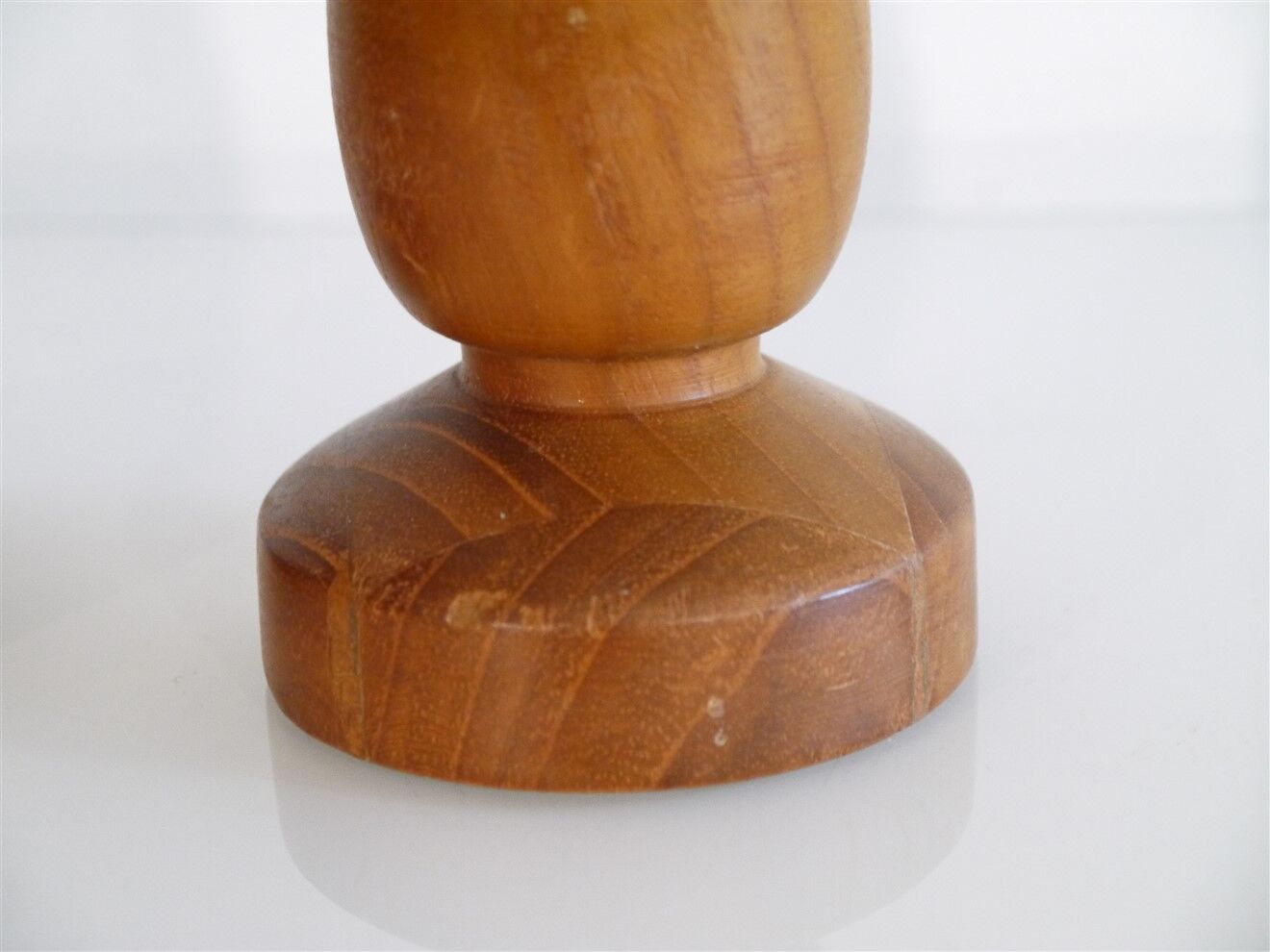 Pair of vintage Scandinavian teak candle holders