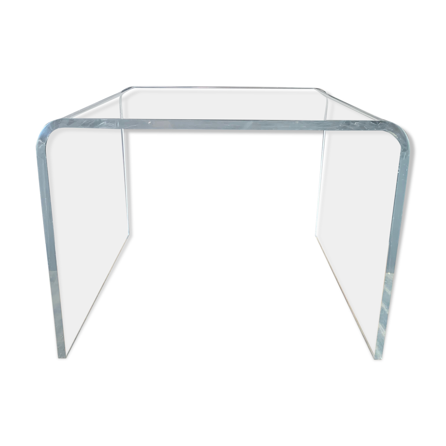 Plexiglass bedside table