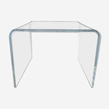 Plexiglass bedside table