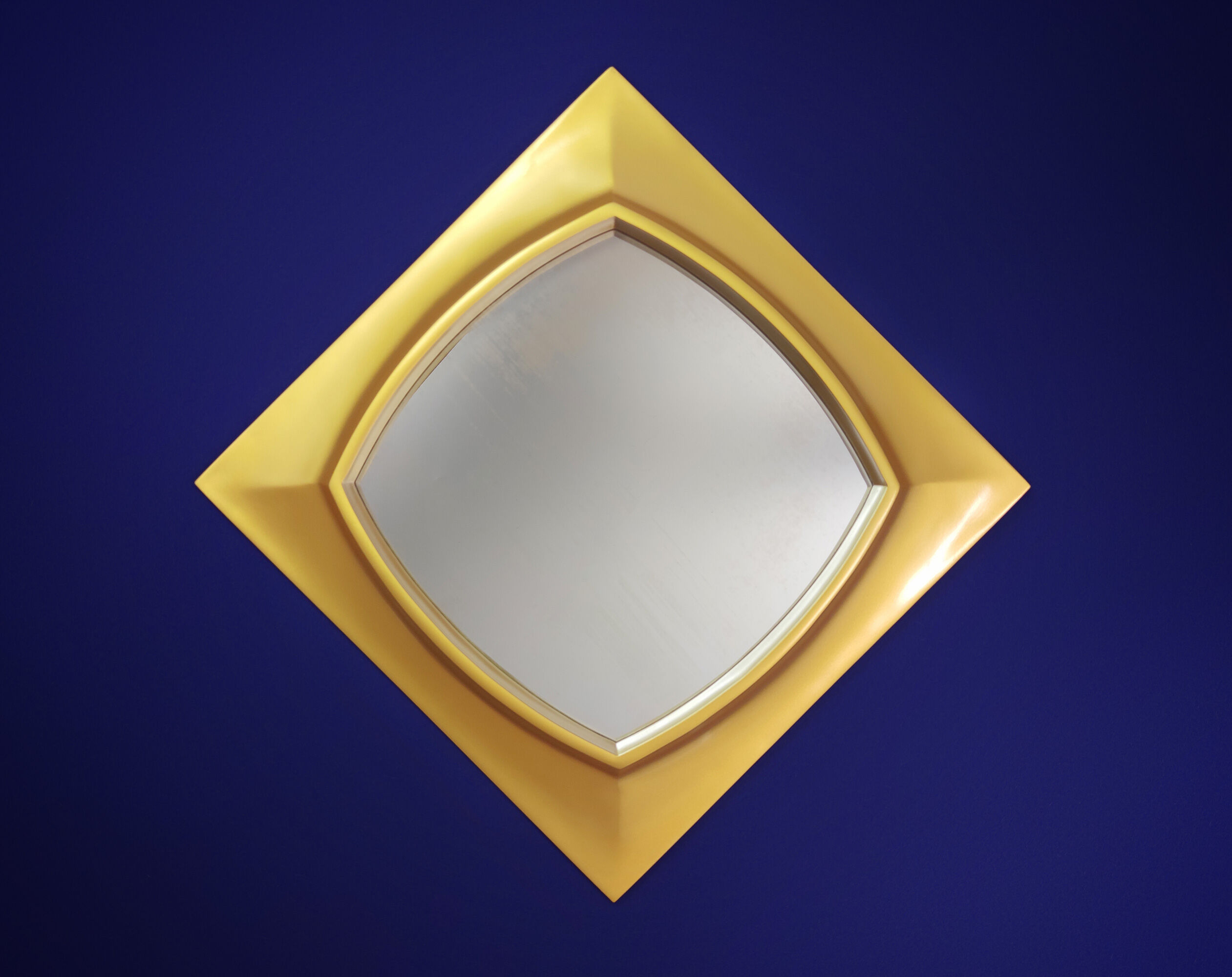 Large Vintage 1950s French Hand Carved Hardwood Gold Gilt Wall Mirror