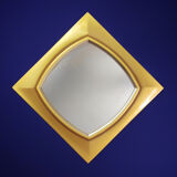 Large Vintage 1950s French Hand Carved Hardwood Gold Gilt Wall Mirror