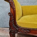 Meridian bench or recamier Napoleon III era mahogany