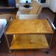 Desserte vintage en loupe d’orme 1970