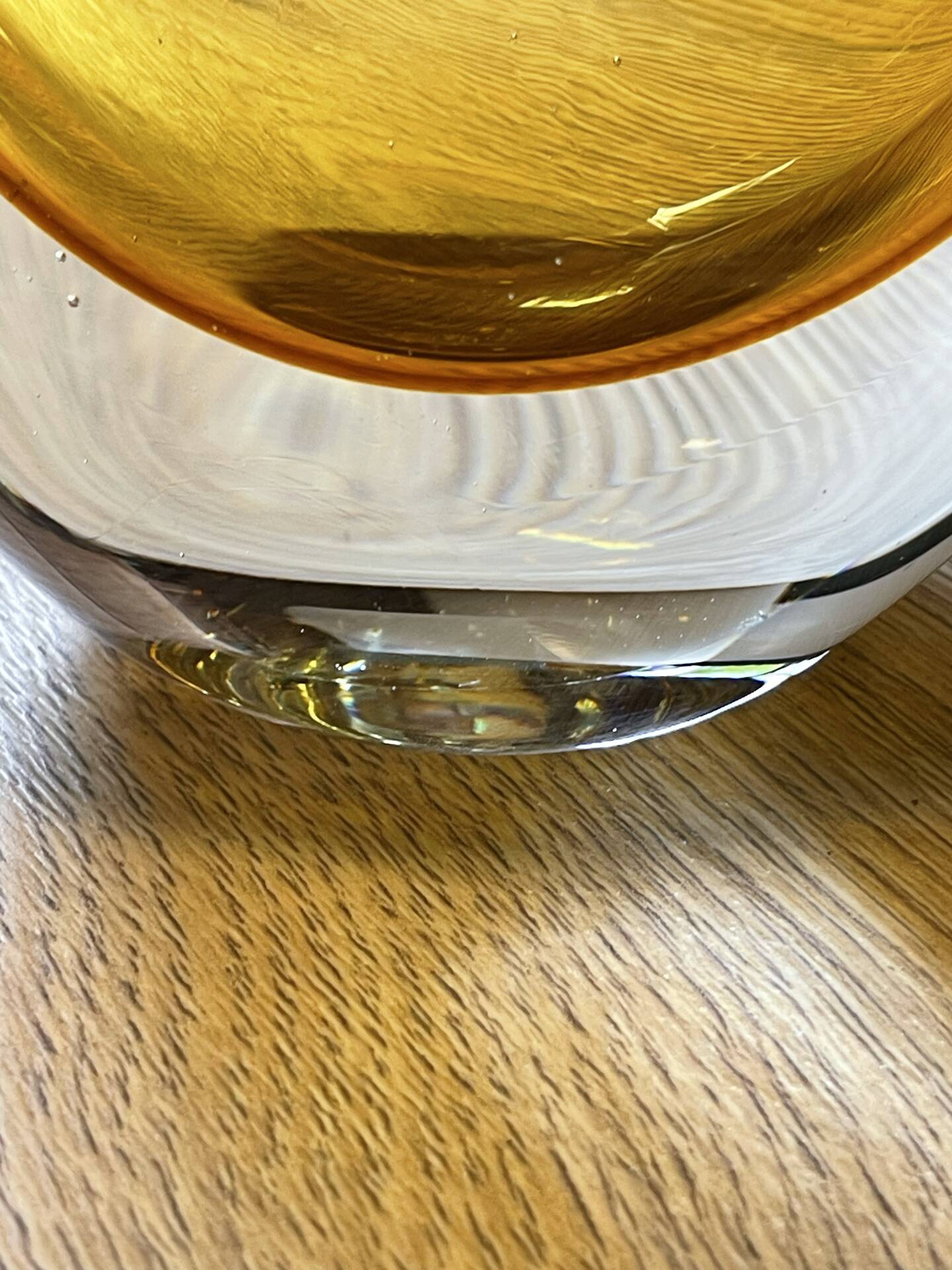 Sommerso vase from Murano