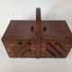 Travailleuse de table portative en bois vintage