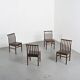 Suite of 4 chairs by Isamu Kenmochi, Akita Mokko, Japan 1970