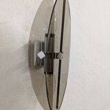 Italian wall lamp in smoked glass from the 60s/70s