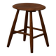 Round beech stool by a Danish cabinetmaker, mid-century modern, 1970s.