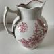 Large earthenware jug – Onnaing pottery (Nord), “Poppy” decoration