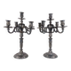 Pair of Bronze Candelabra - Louis XVI Style Candlestick, 19th Century