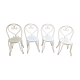 Set of 4 iron garden chairs