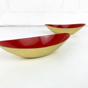 Pair of Scandinavian brass cups or bowls Ystad Metall, design Gunnar Ander, Sweden