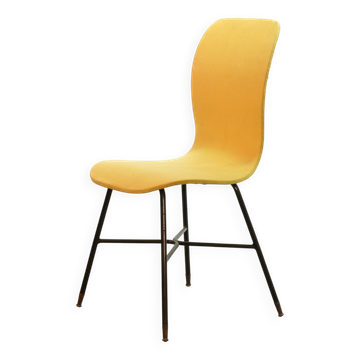 Elegant Italian Midcentury Yellow Side Chair