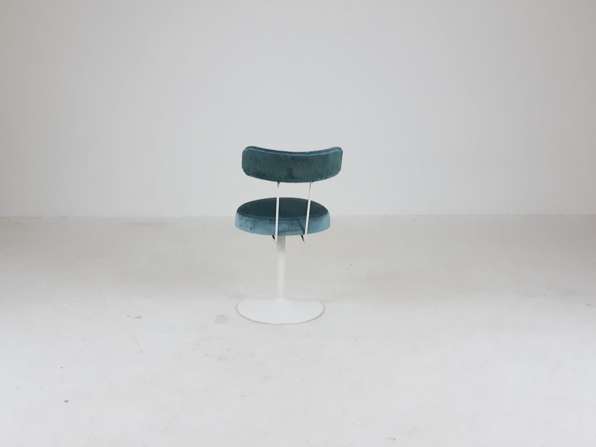 Tabouret métal et velours