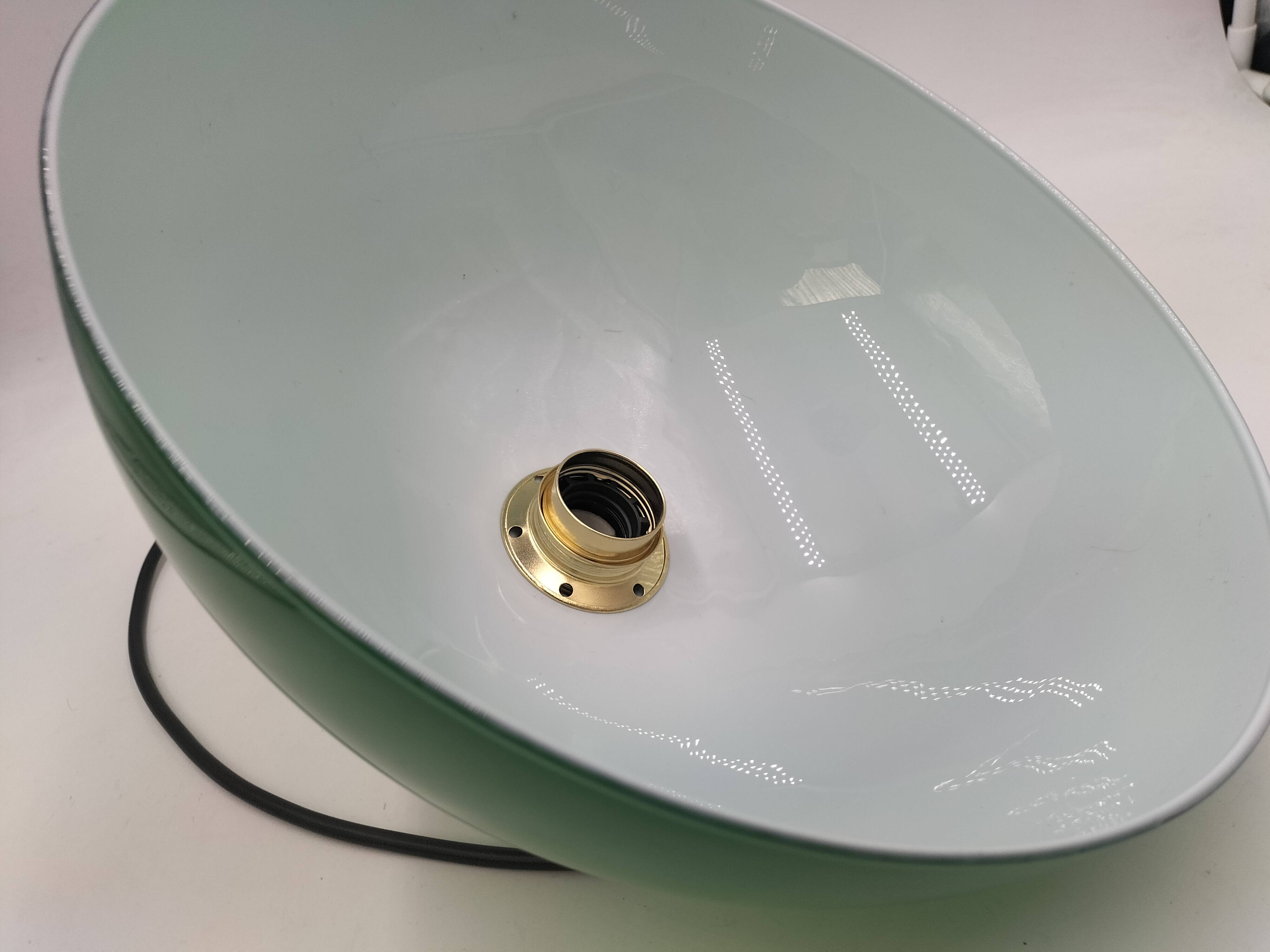 Green opaline pendant light