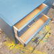Deep blue sideboard