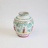 Mediterranean vase with reliëf by Fratelli Fanciullacci, Italy
