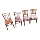 Set of four vintage bistro chairs