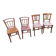 Set of four vintage bistro chairs