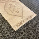 Handmade long entry Runner, beige hallway rug