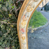 Beveled mirror plaster decoration knots and leaves