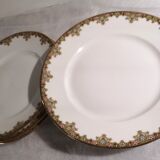 4 dessert plates vignaud limoges
