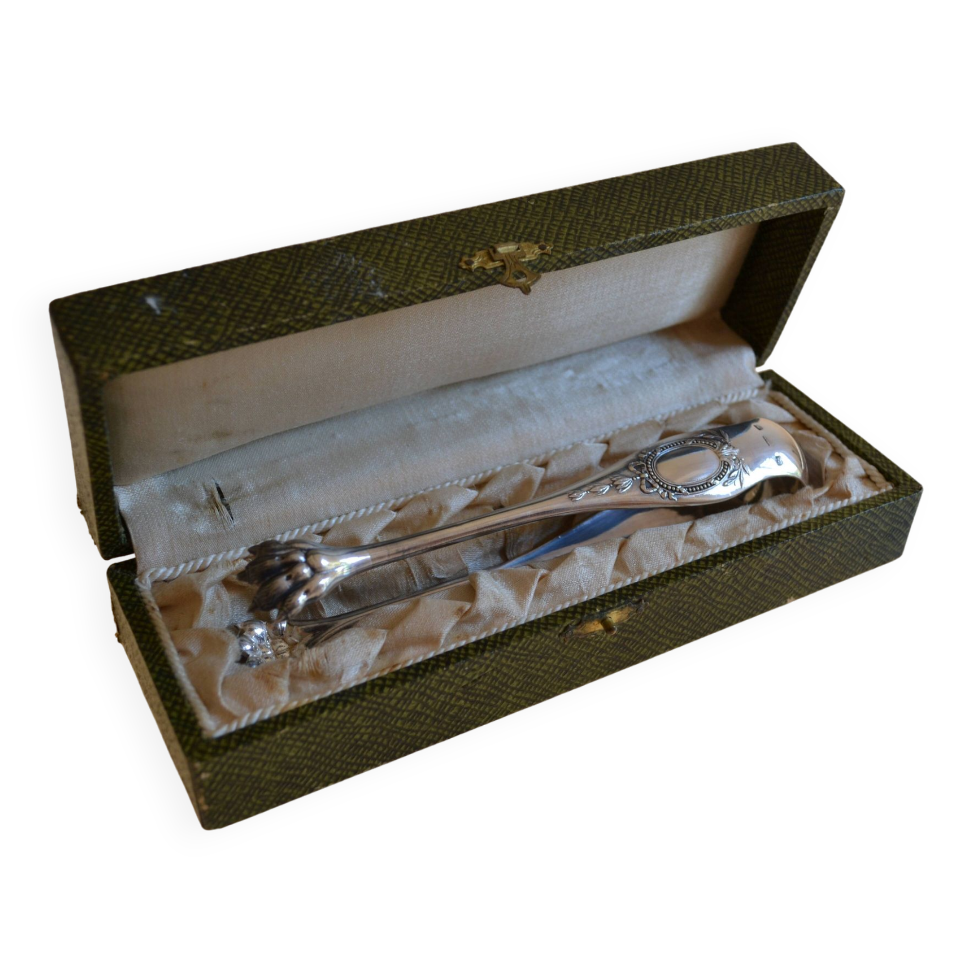 SFAM silver metal sugar tongs lion pasta model