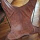 BKF Armchair Sudestada Brown Vintage Leather No. 03 with black epoxy lacquered frame