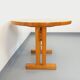 Vintage Charlotte Perriand Les Arcs round pine dining table from the 60s 70s