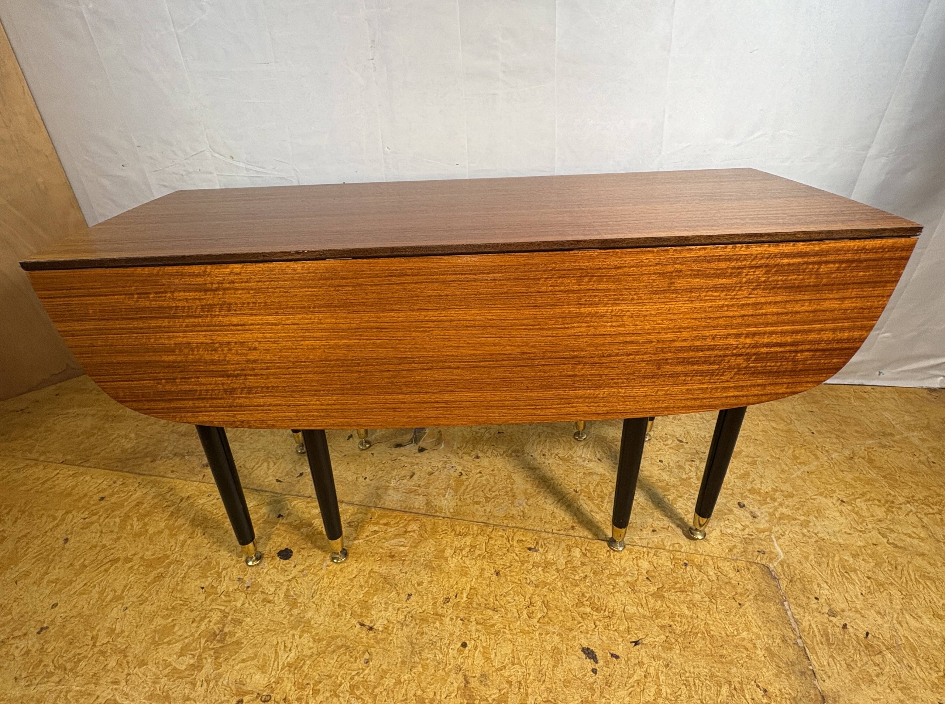 Mid Century Retro Vintage Teak & Tola Extending fold out Dining Table GPlan