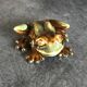 FROG figurine in enameled CERAMIC Vintage Golden Pond collection