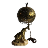 Bronze elephant lamp