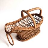Rattan bottle holder