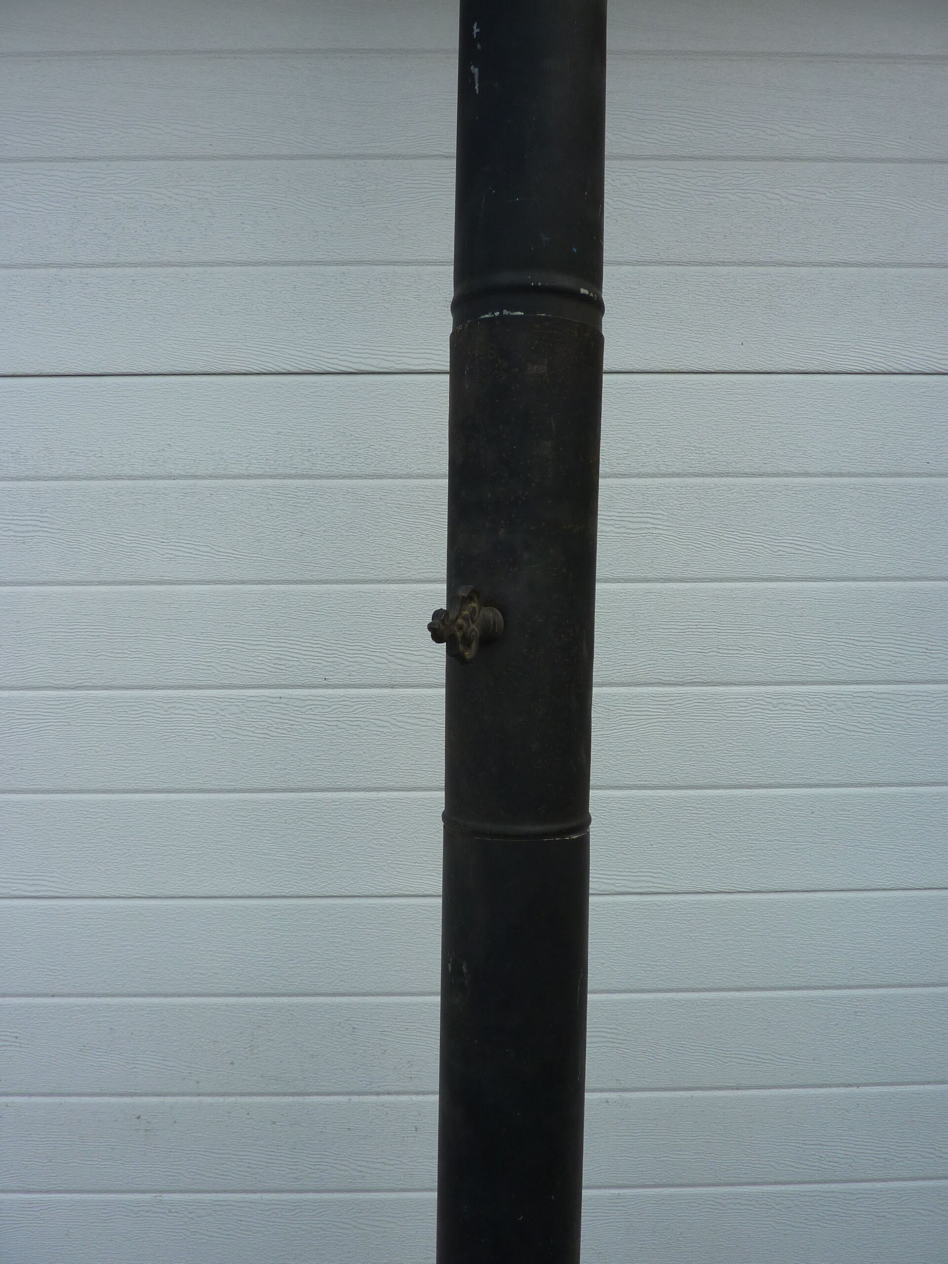 Old cast iron wood stove