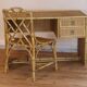 Dal Vera bamboo rattan desk and chair from the 1970s.