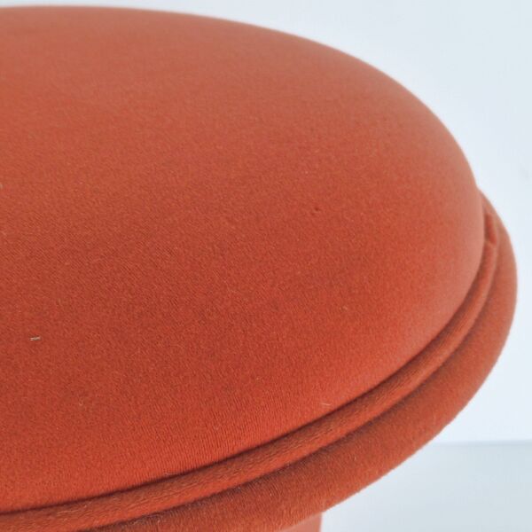Pouf Ottoman Tabouret Champignon Vintage 1960 Jersey de Laine DLG Pierre Paulin