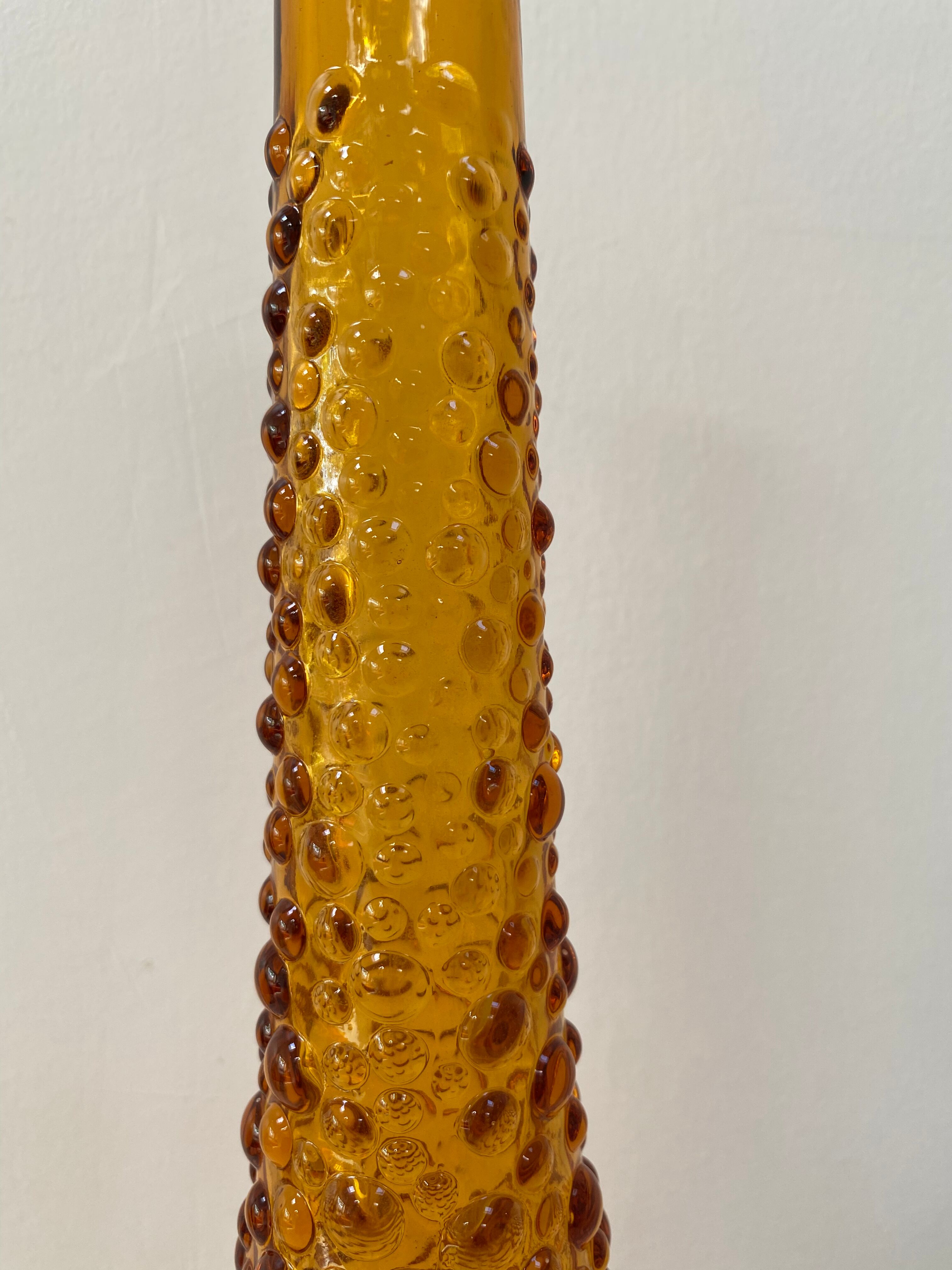 Carafe ambrée italienne d’Empoli