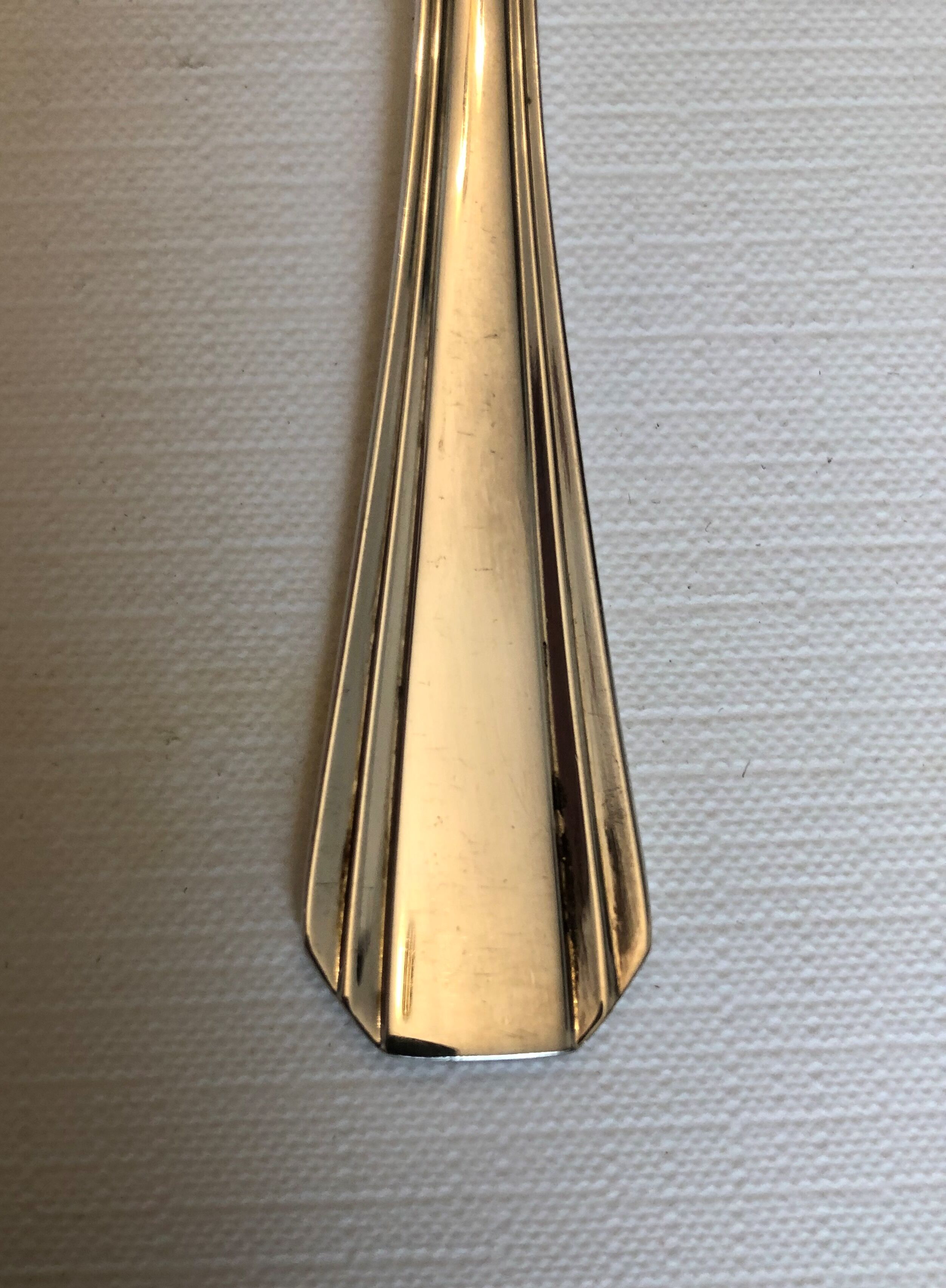 Set of 10 Christofle oyster forks in silver metal