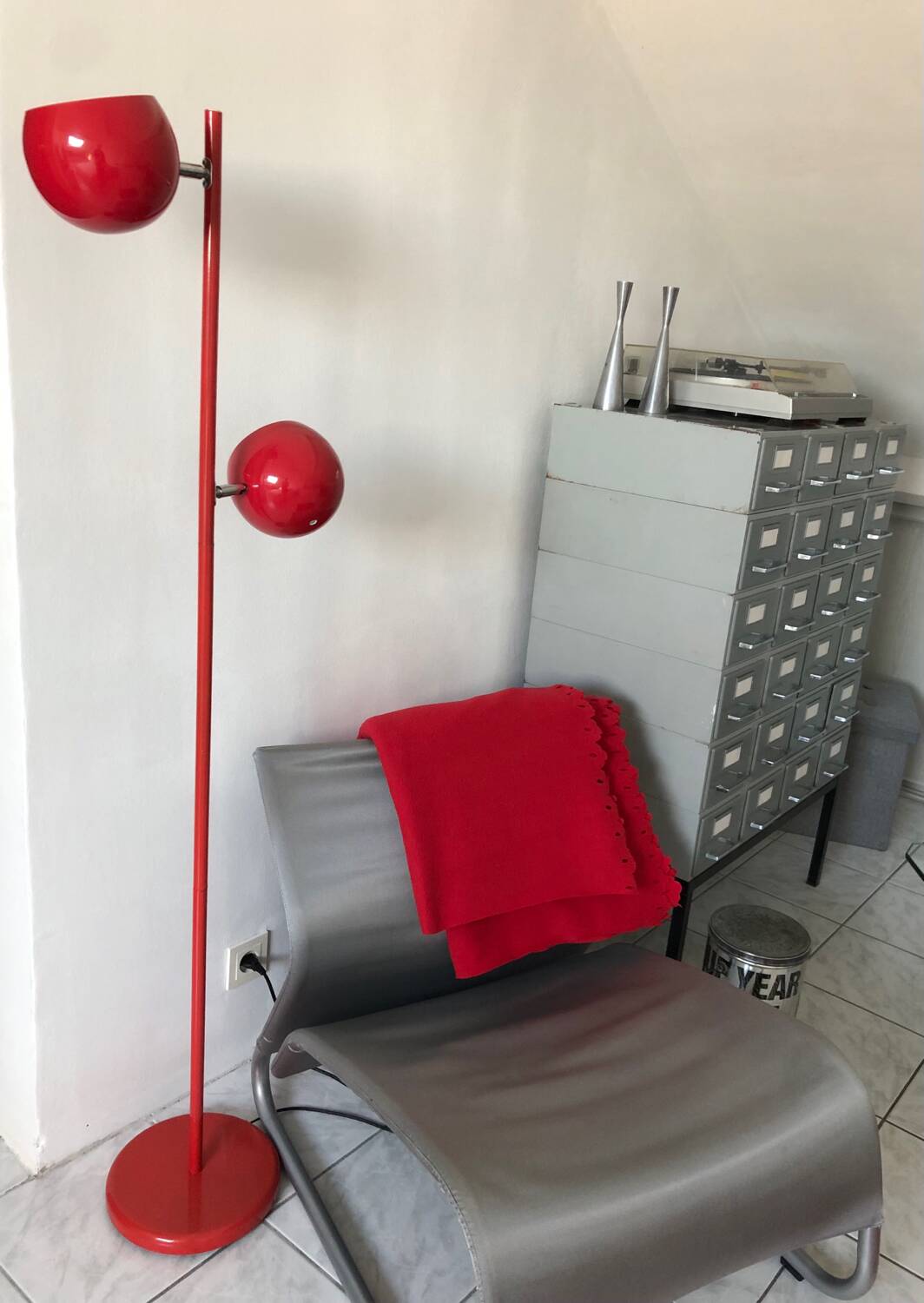 Vintage space age eyeball floor lamp