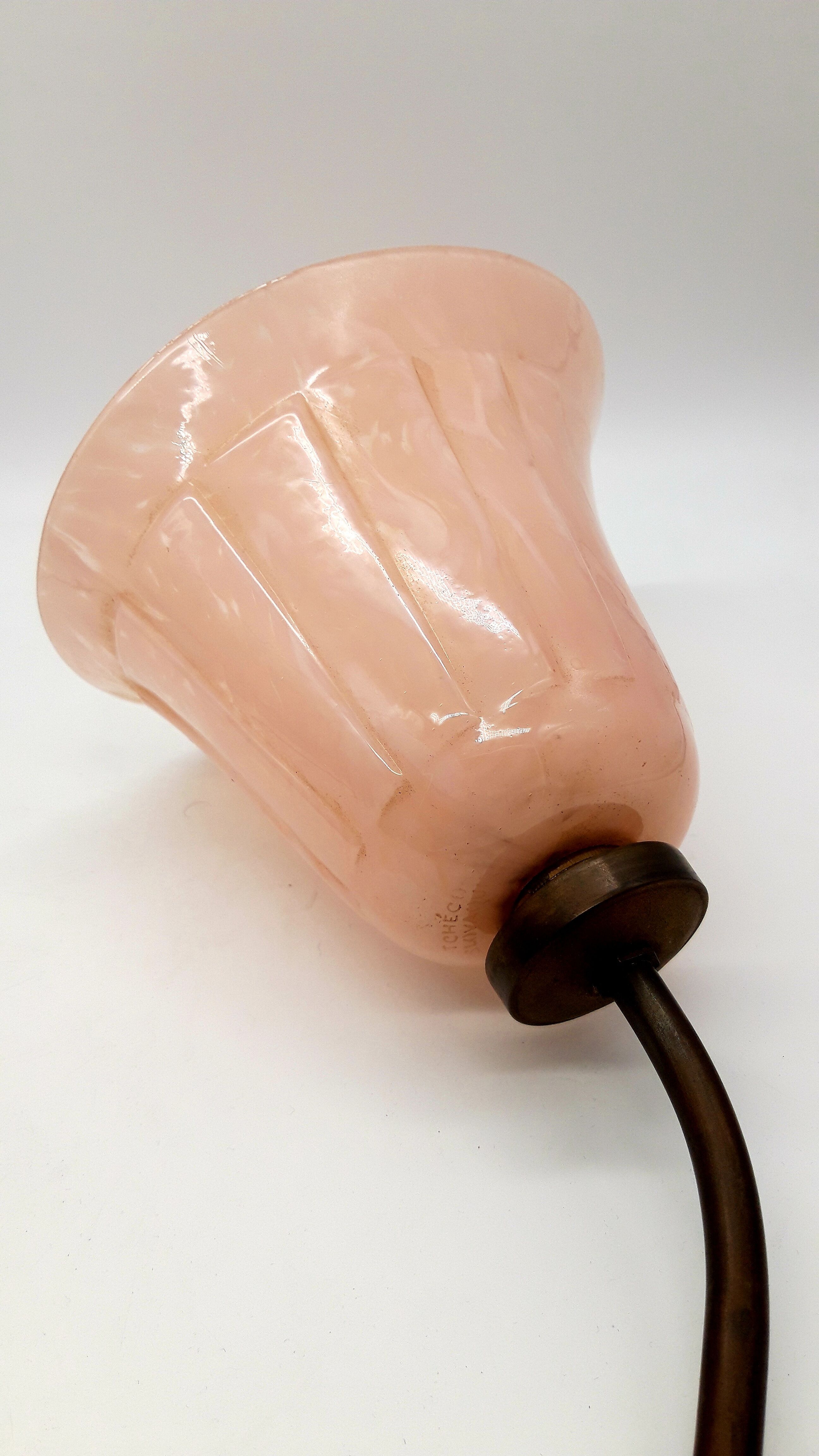 Pair of opaline sconces