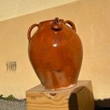 Gargoulette en terre cuite vernissée artisanat ancien ardéchois 1800