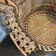 Fauteuil emmanuelle en rotin 1970