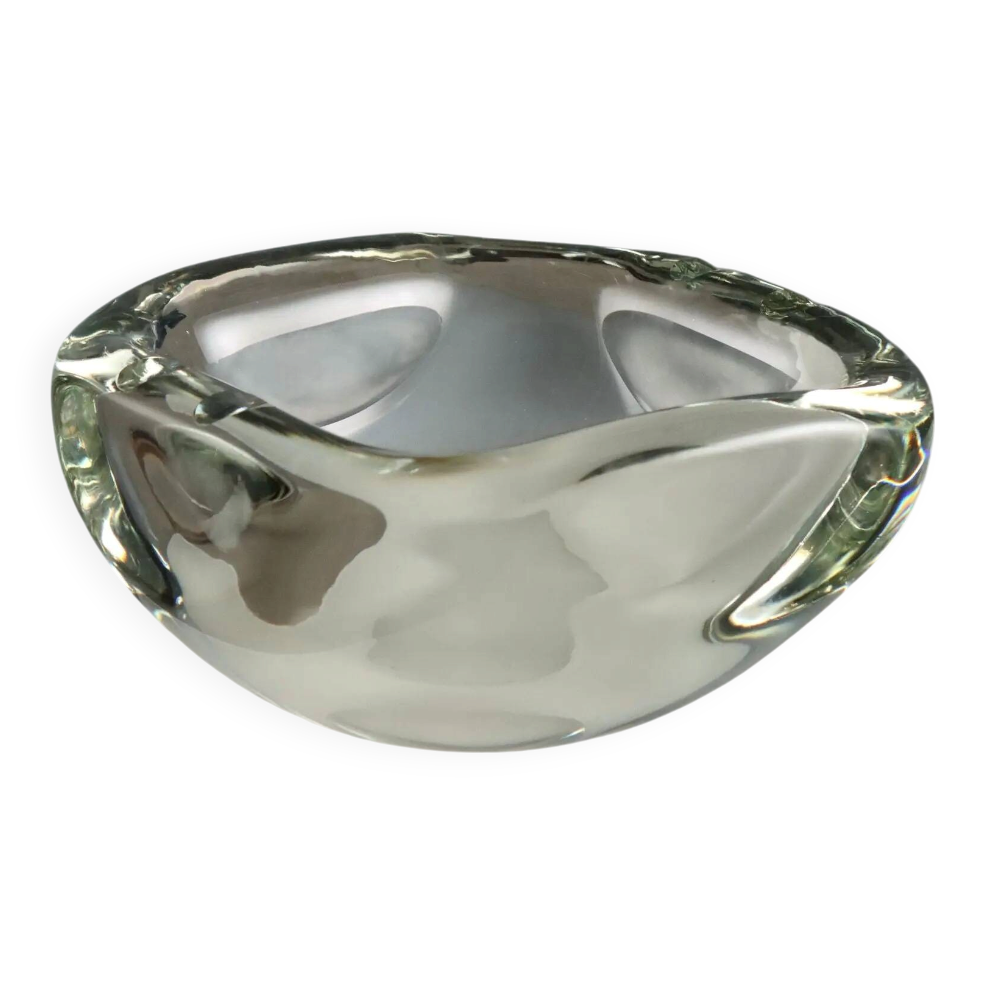 Vintage glass ashtray Barbini, Italy, 1980s-1990s