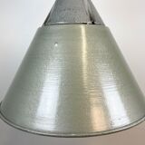 Industrial explosion proof lamp with aluminium shade from polam, 1970s