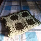 Patchwork crocheted plaid
