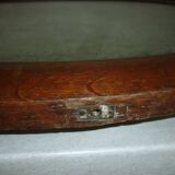 Miroir ovale cadre bois 74X58